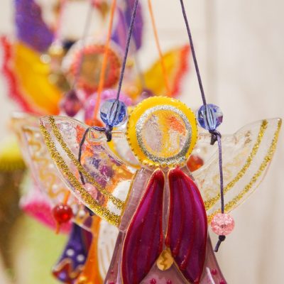 Beautiful,Glass,Angel,Made,In,The,Technique,Of,Fusing